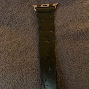 Leather Watch Band Wrap 38mm Rose Gold Apple Watch